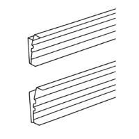 20 (1) 5-foot embedded - shelf price tag strip